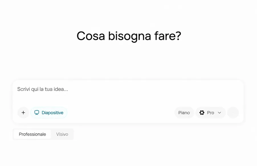 Crea slide da link, PDF e schemi