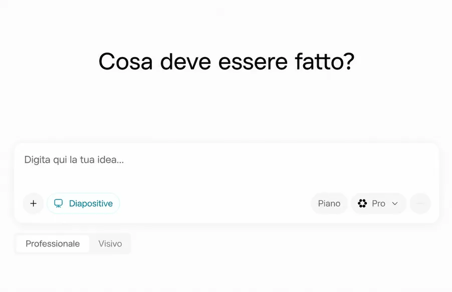 Crea slide da link, PDF e schemi