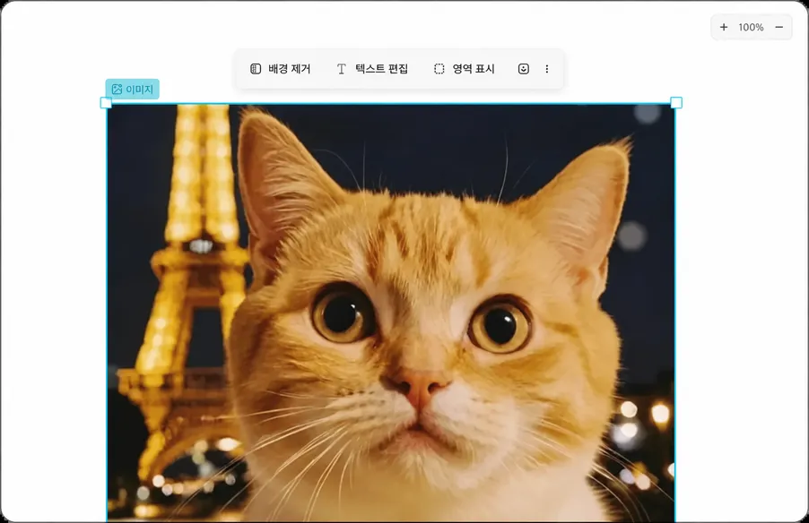 영역 지정 및 정교한 AI 편집