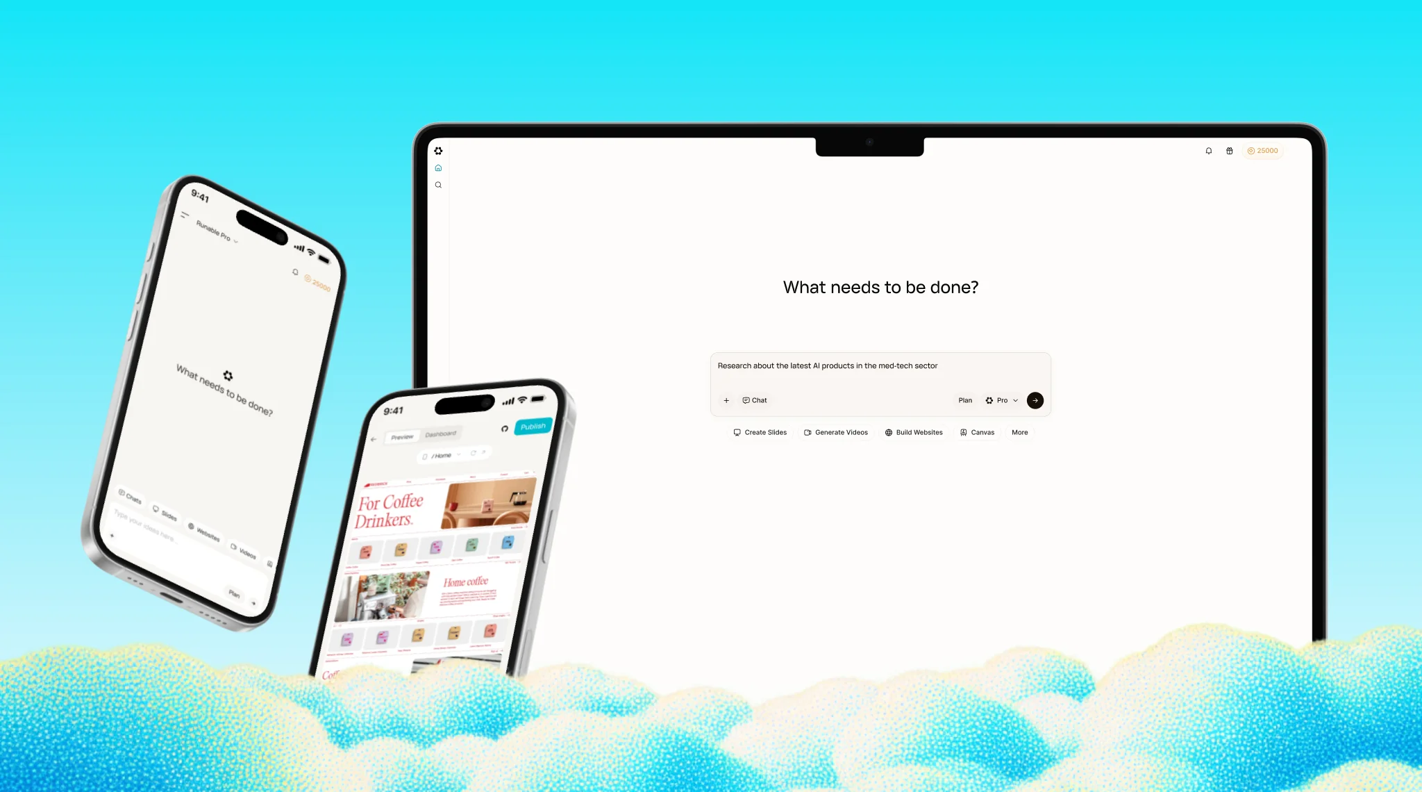 Runable on desktop and mobile