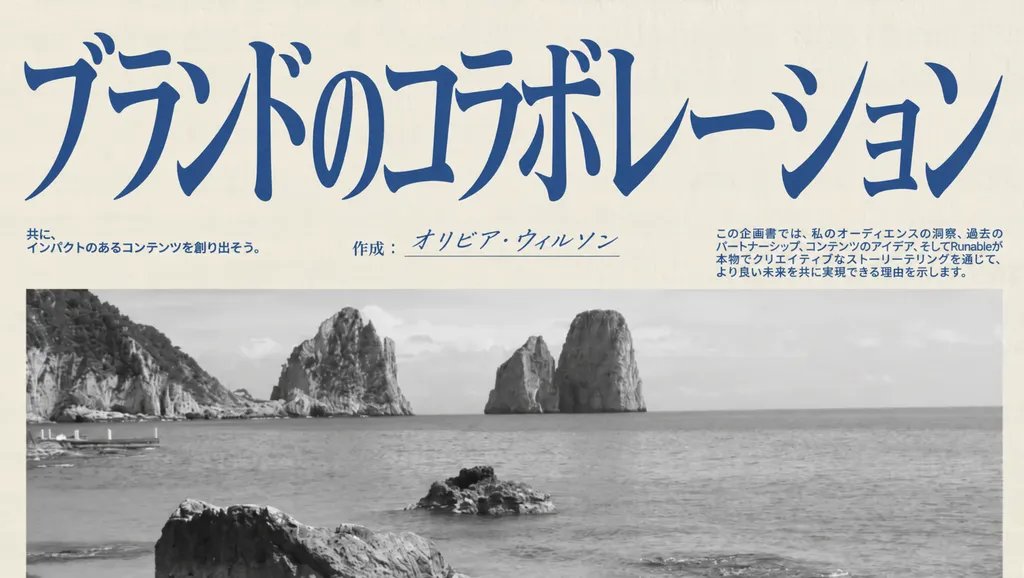 閃きを、一瞬で形に。