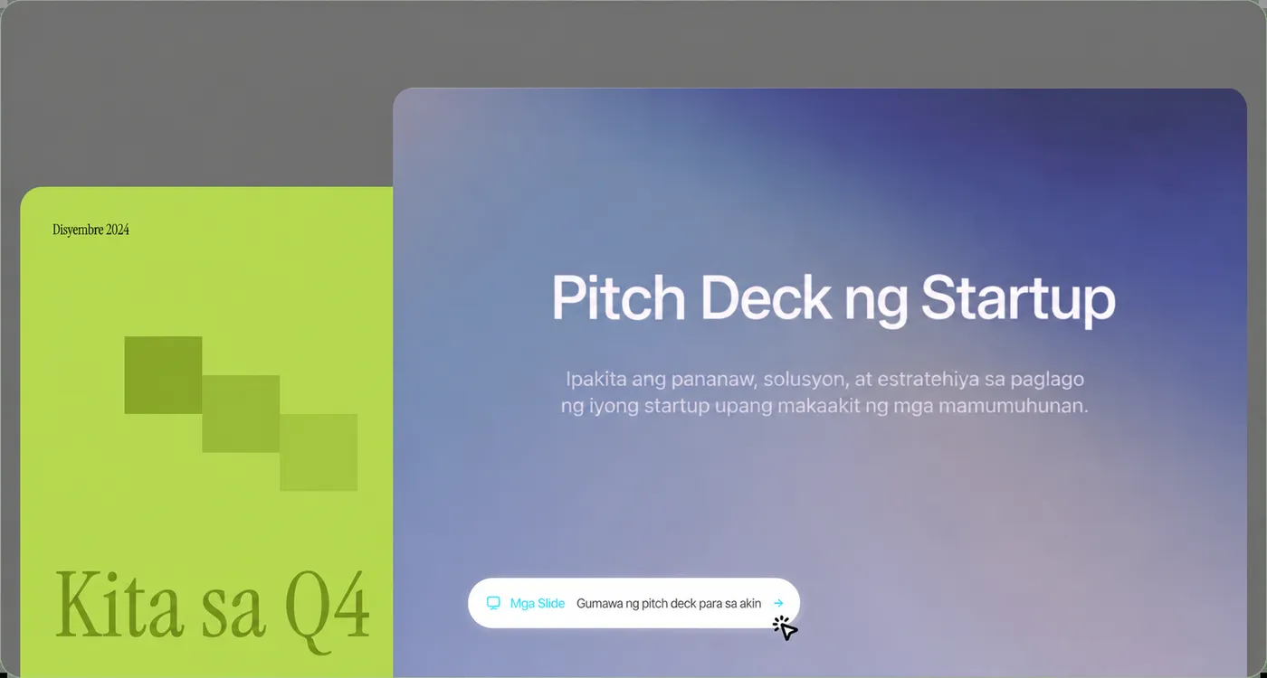 Gumawa ng mga nakamamanghang presentasyon sa loob ng ilang segundo, hindi oras