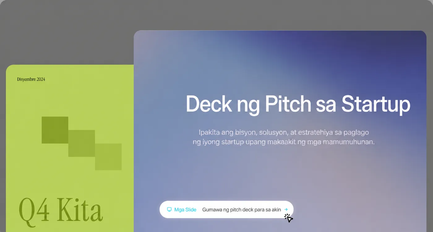 Gumawa ng mga nakamamanghang presentation sa loob ng ilang segundo, hindi oras