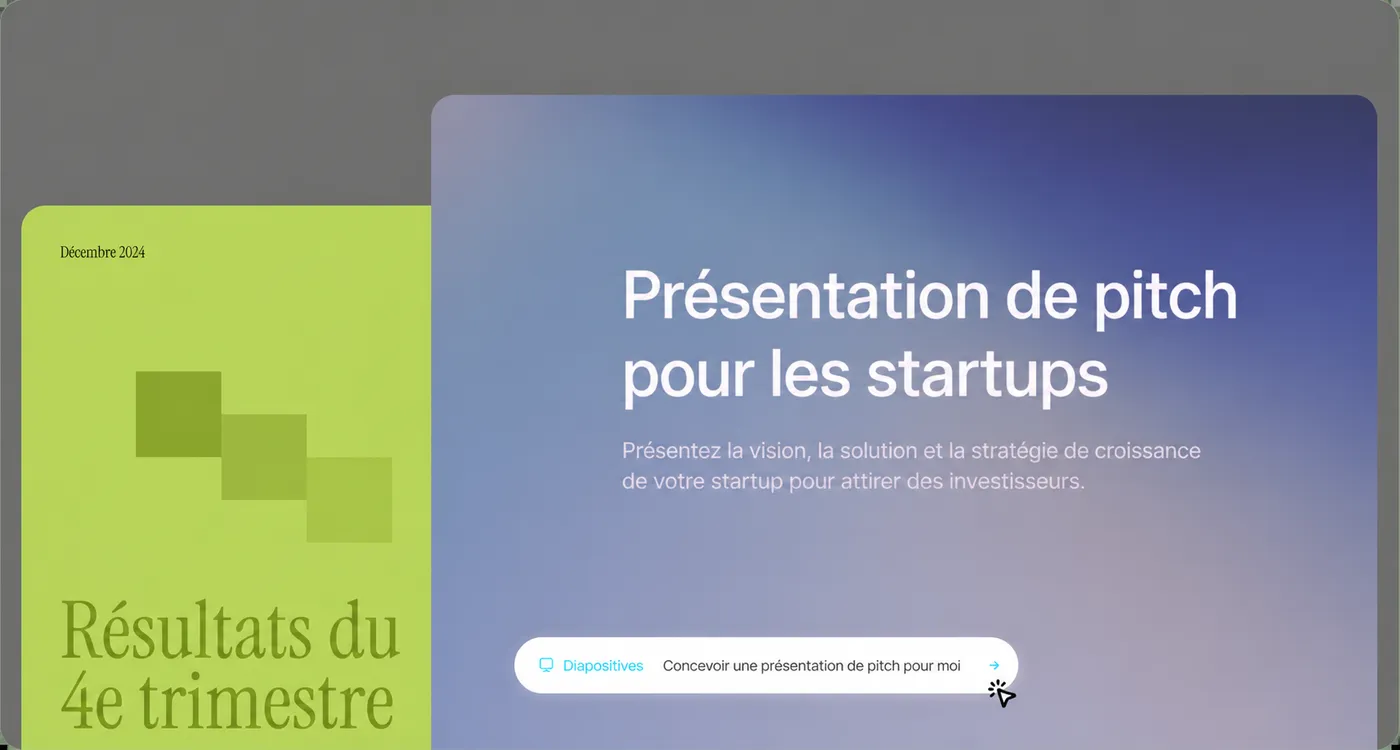 Créez des présentations époustouflantes en quelques secondes, pas en quelques heures