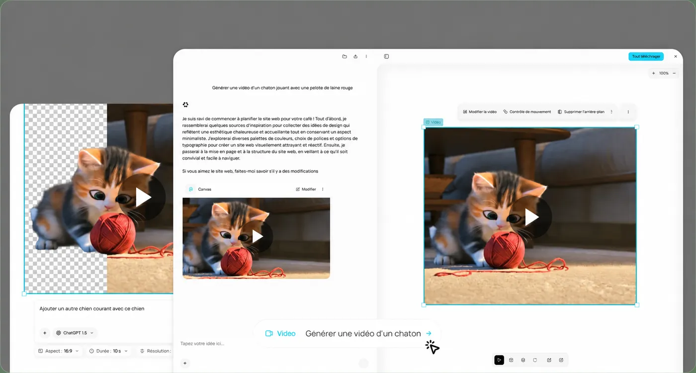 Générez une vidéo professionnelle à partir d'une simple description