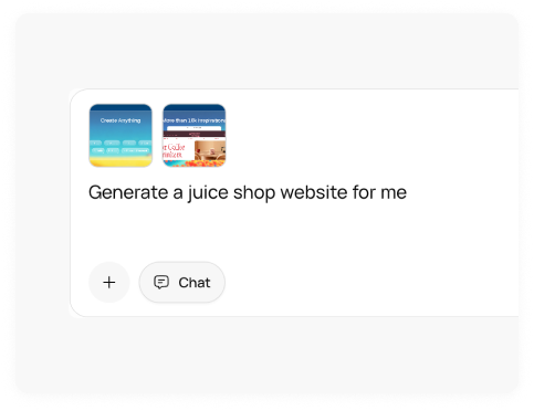 Describe the website you need or pick a template