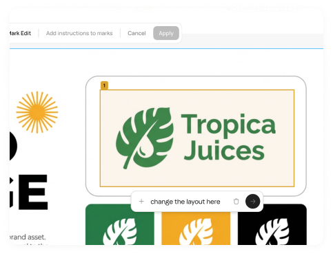 Refine content, layout, and design with AI assistance