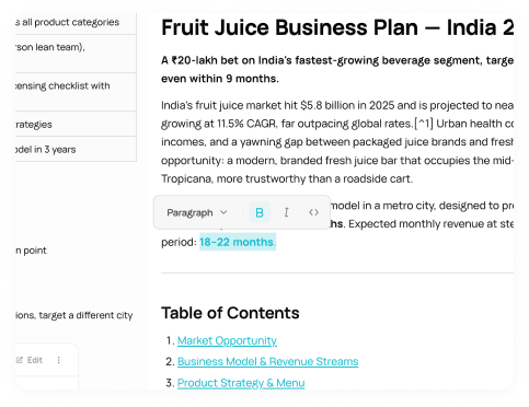 Iterate, refine, and export your results instantly