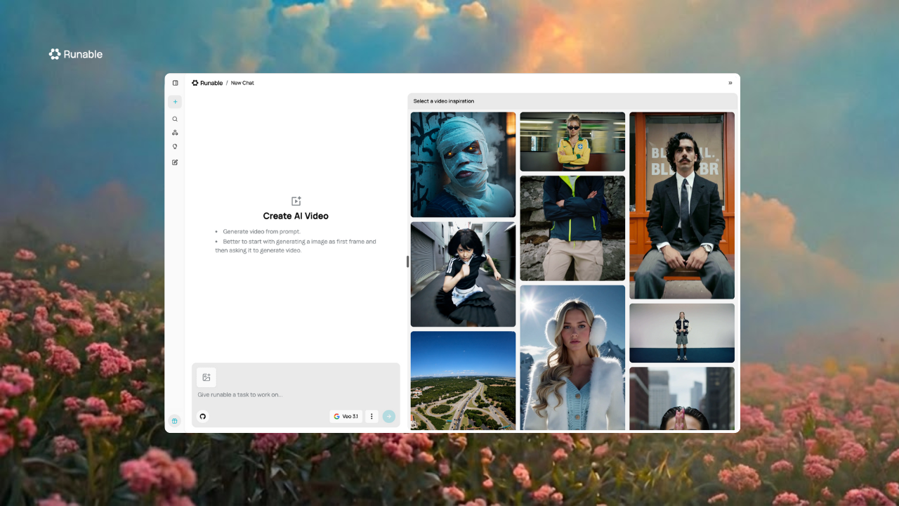 Video generation interface