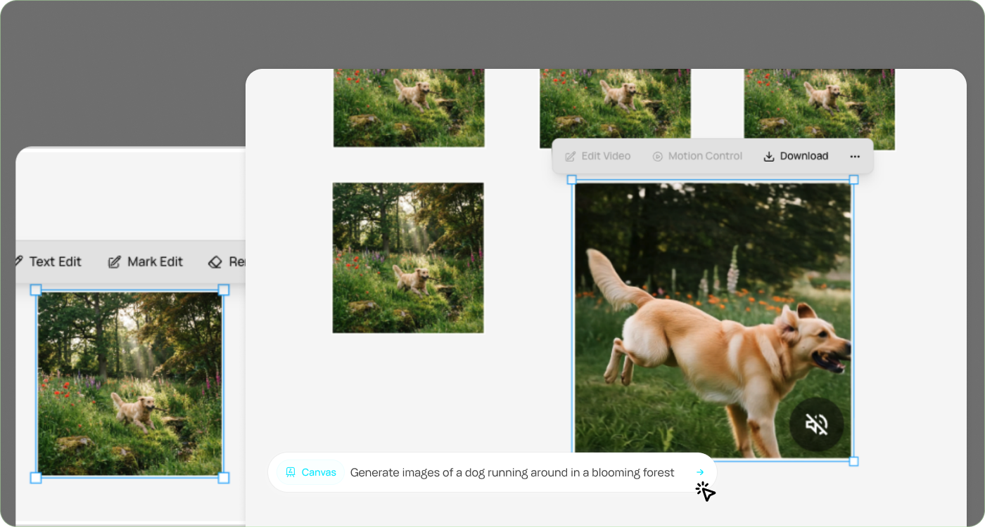 Design and brainstorm on an infinite AI canvas