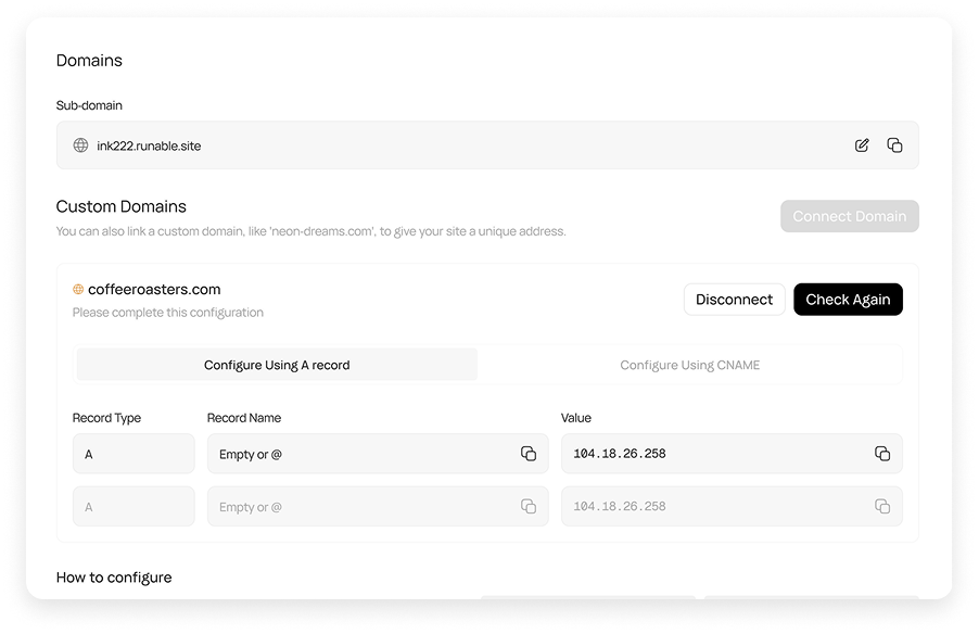 Custom Domains with Free SSL & CDN Hosting