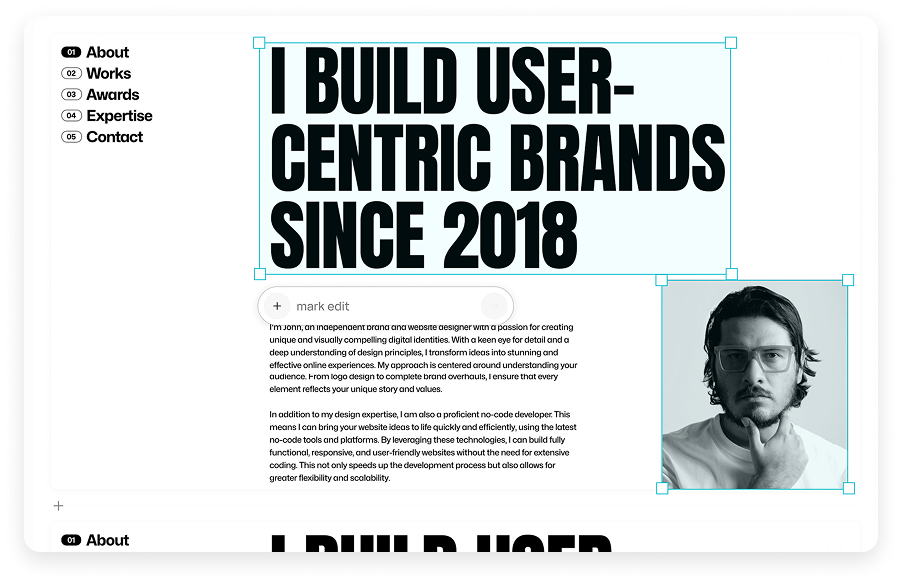 Visual Slide Editor with AI Editing