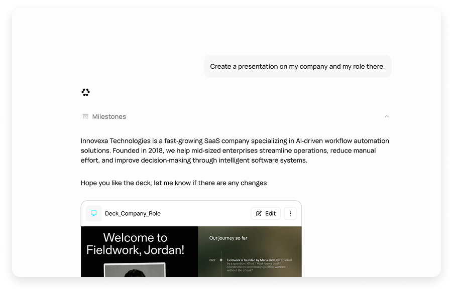 Context-Aware Conversations That Get Work Done