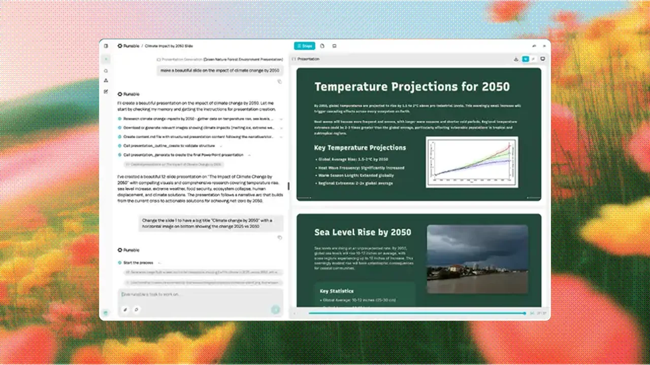 Slides creation interface