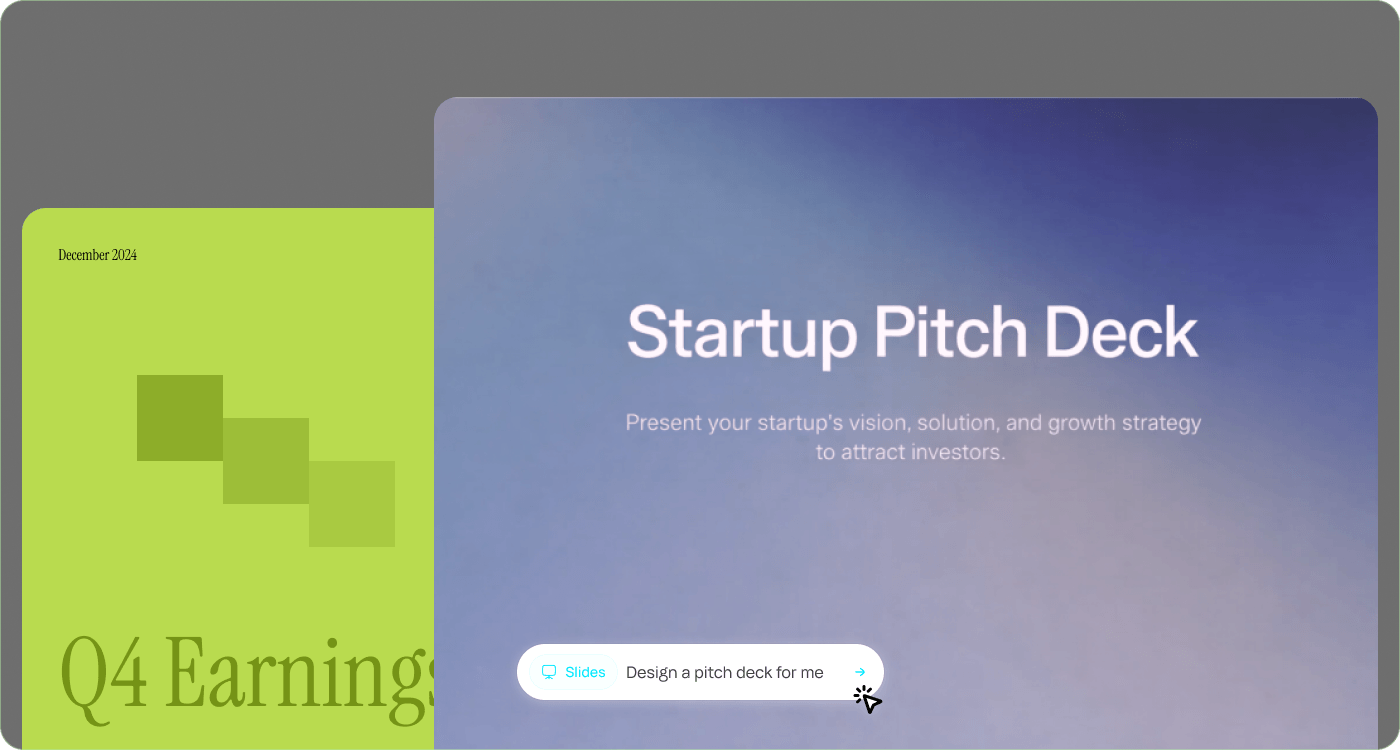 Create stunning presentations in seconds, not hours