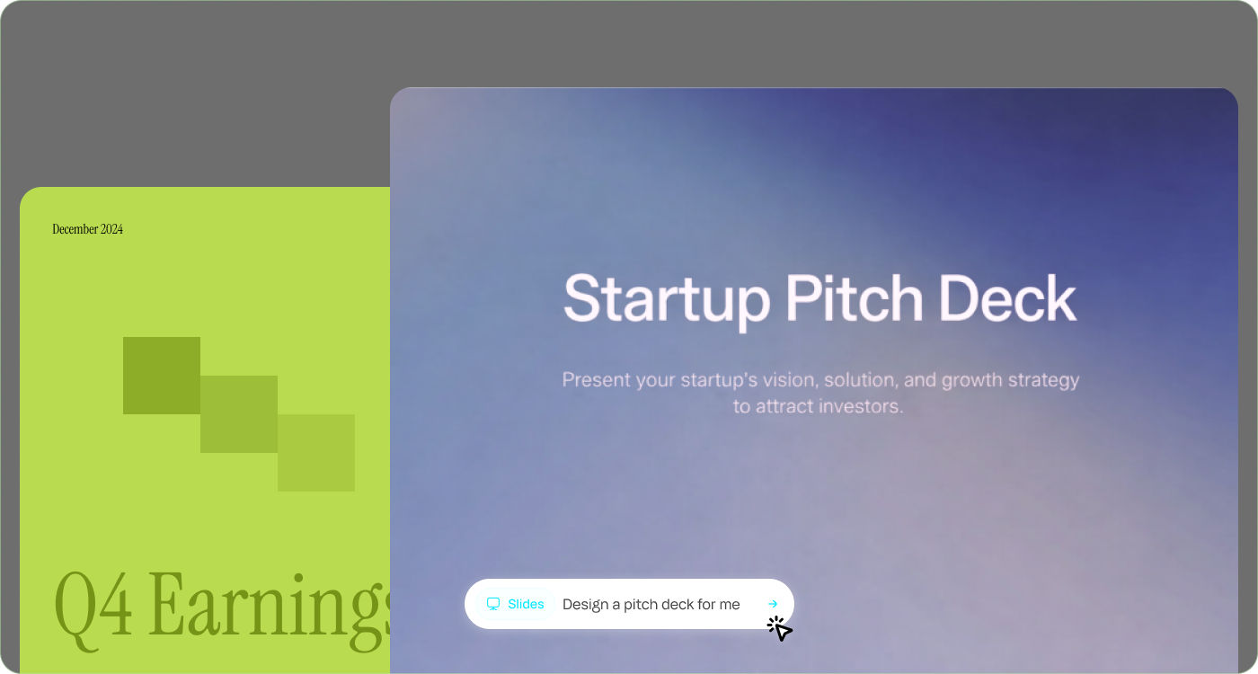 Create stunning presentations in seconds, not hours