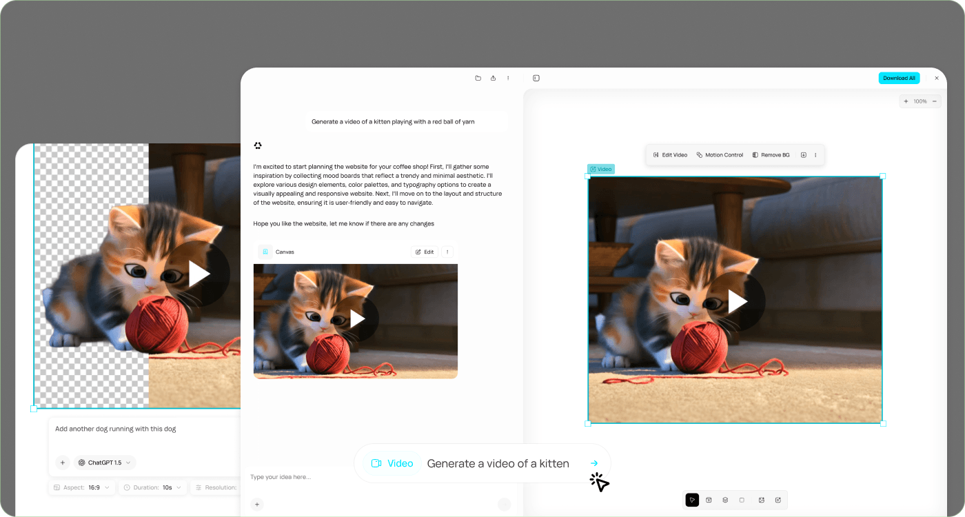 Generate professional video from a simple description
