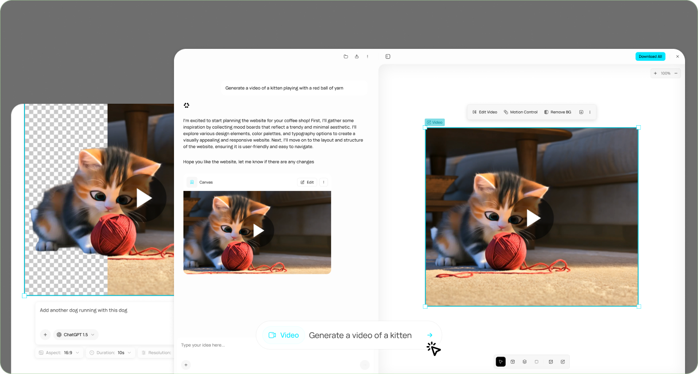 Generate professional video from a simple description